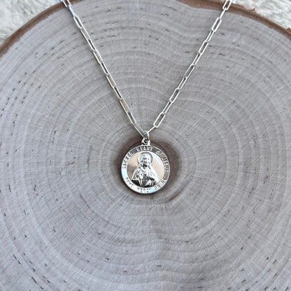 'Emmanuel' Sacred Heart Pendant Necklace