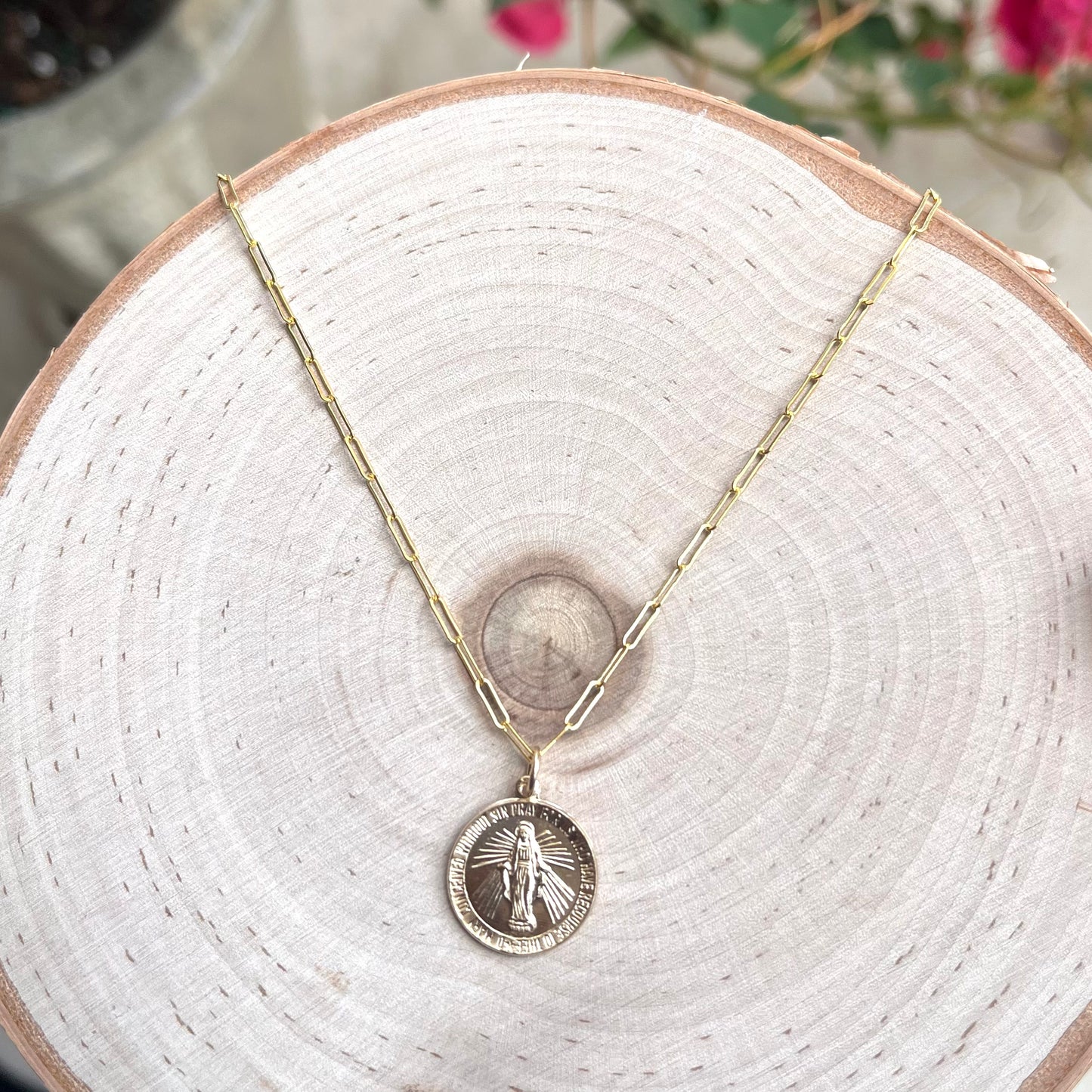 'Maria' Miraculous Medal Necklace