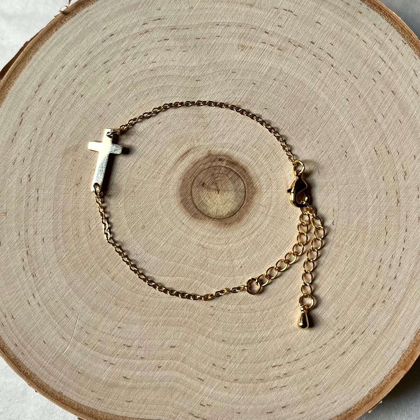 'Tobias' Large Cross Bracelet