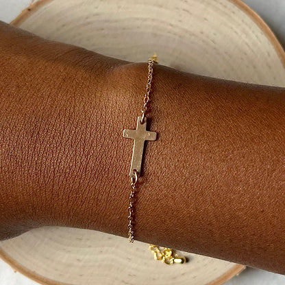 'Tobias' Large Cross Bracelet