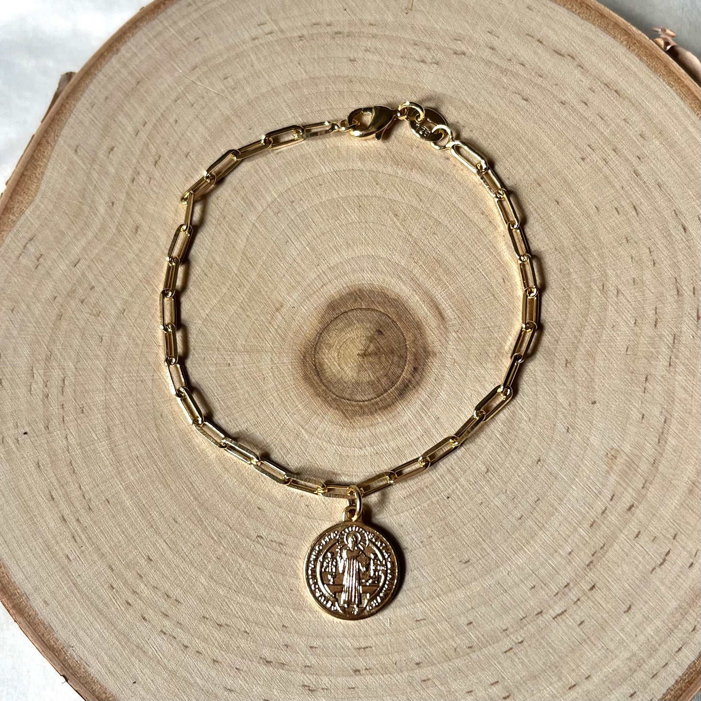 'Solomon' St Benedict Medal Charm Bracelet