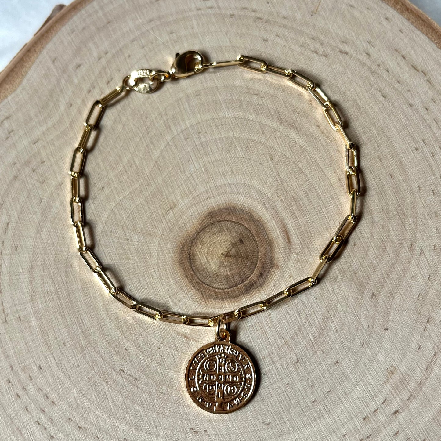 'Solomon' St Benedict Medal Charm Bracelet